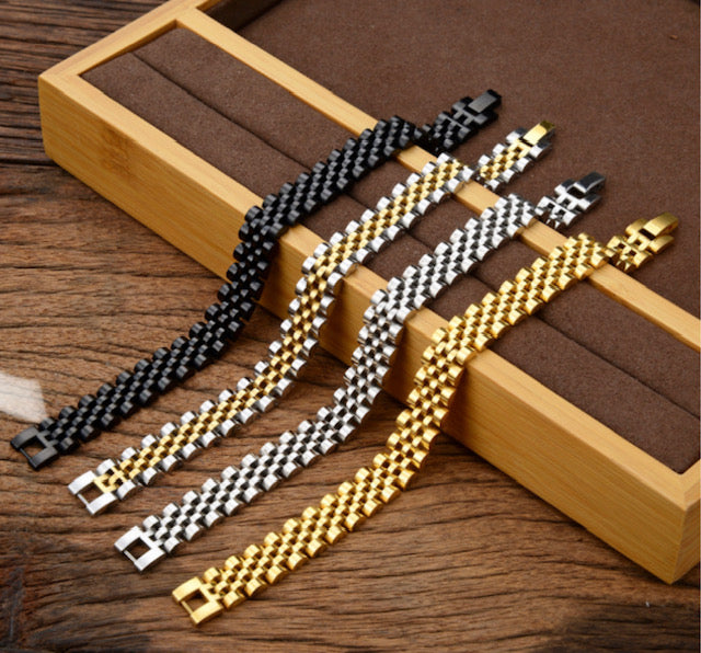 Waverly Stainless Steel Watch Link Bracelets