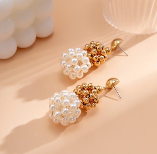 Odette Ornament Ball Drop Post Earrings