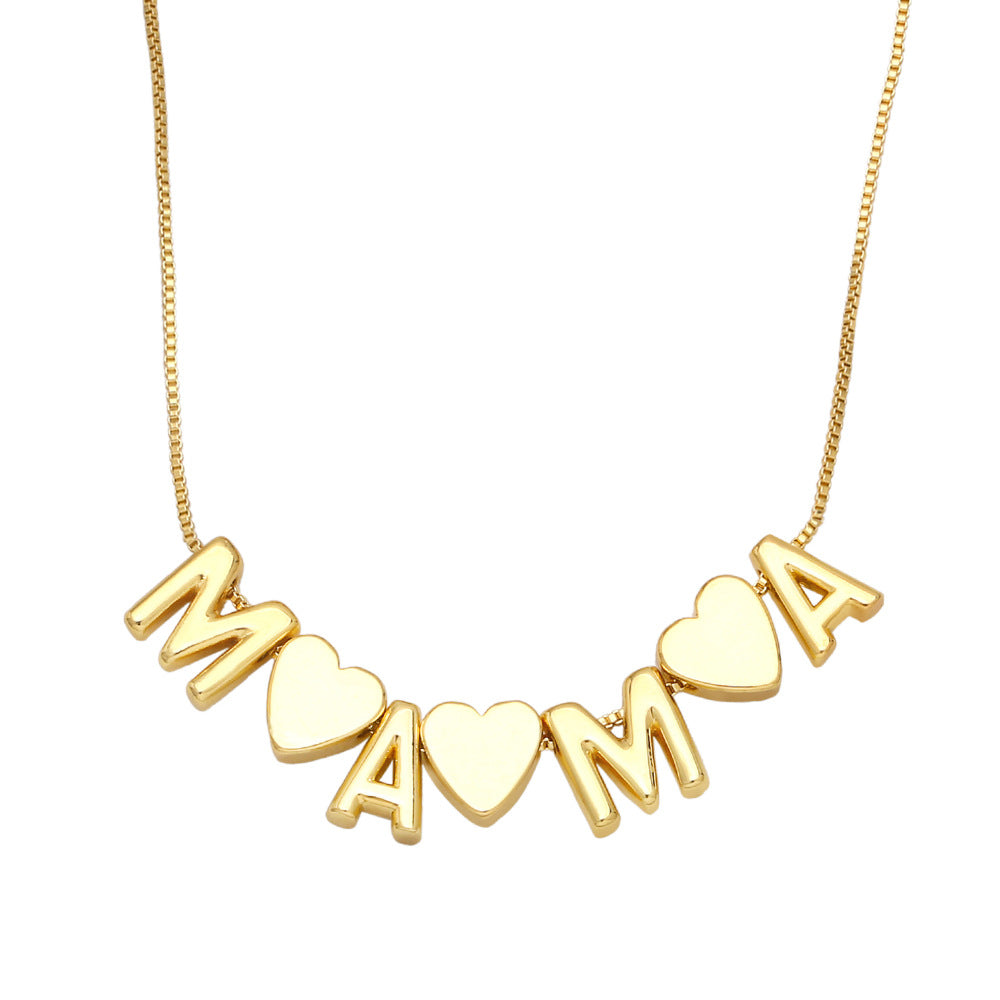 Mama 18K Gold Plated Necklace