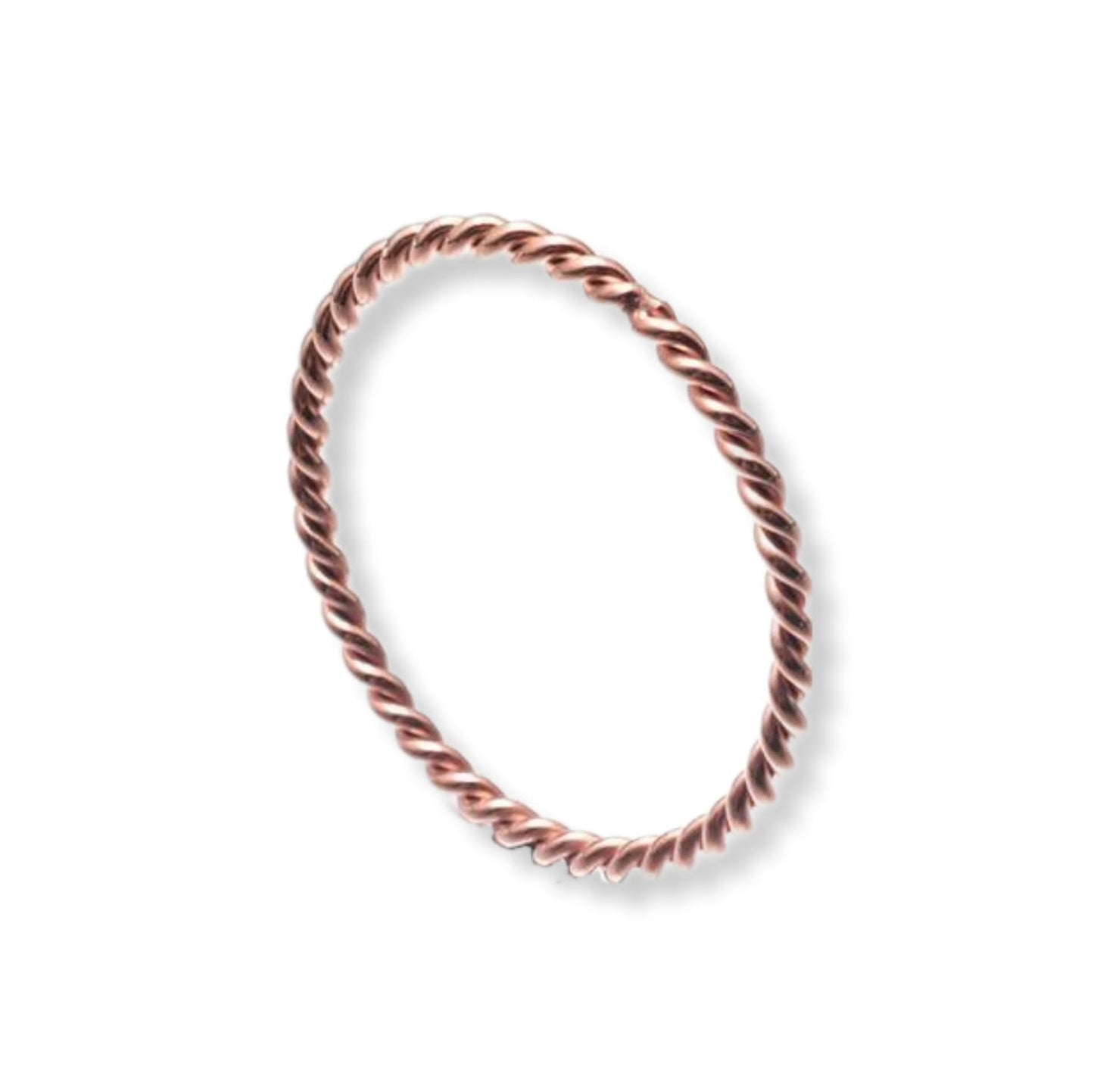 Martina 18K Gold Plated Ultra Thin Twist Three Tone Ring Set